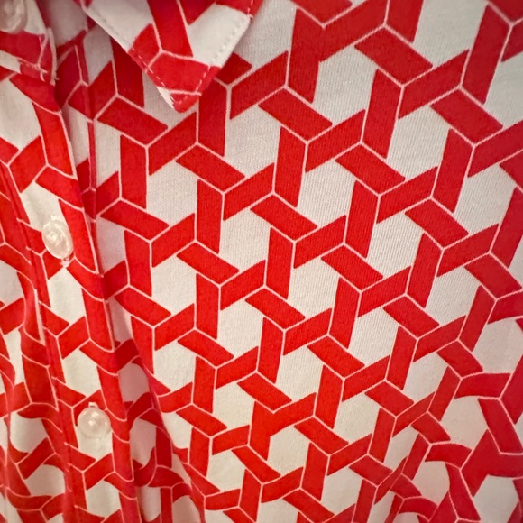 BODEN 12 Libby Geo Print jersey belted maxi shirt dress boho shabby chic - Picture 11 of 16